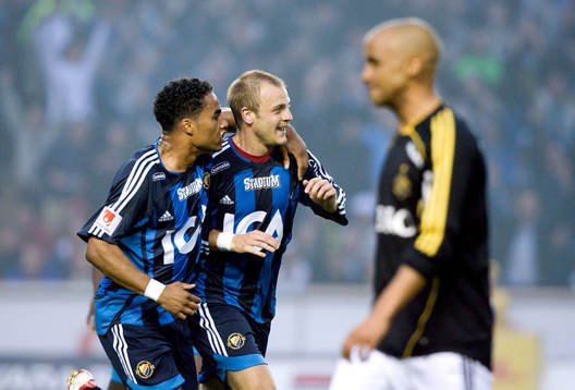 Patrick Amoah och Daniel Sjölund, Djurgården jubel