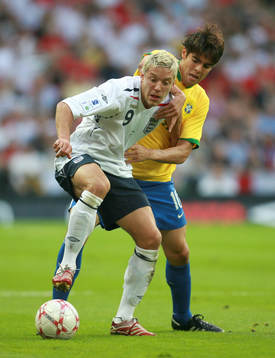 Alan Smith, England och Kaka, Brasilien