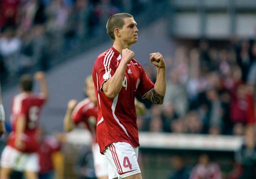 Daniel Agger, Danmark, jubel.