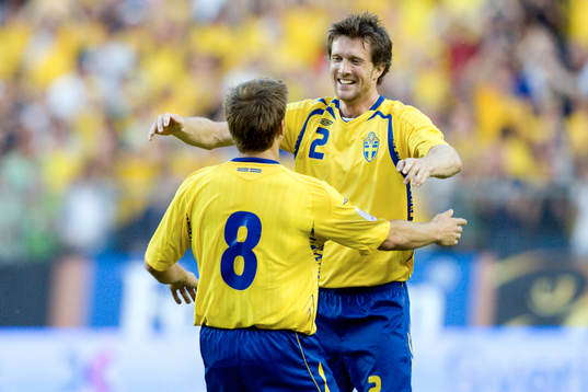 Anders Svensson och Mikael Nilsson, jubel