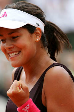  Ana Ivanovic, Serbien. Glädje.