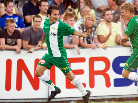 Louay Chanko och Emil Johansson, jubel