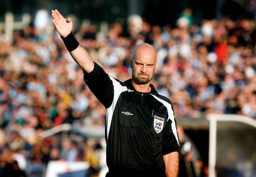 Stefan Johannesson, domare, var inte populär bland Malmö