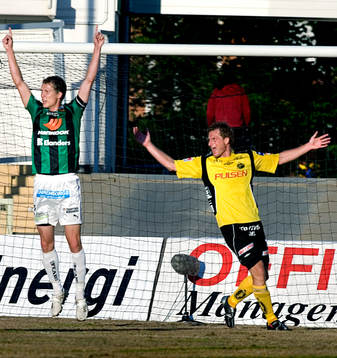 Fredrik Lundgren, GAIS, jubel, Andreas Augustsson, Elfsborg