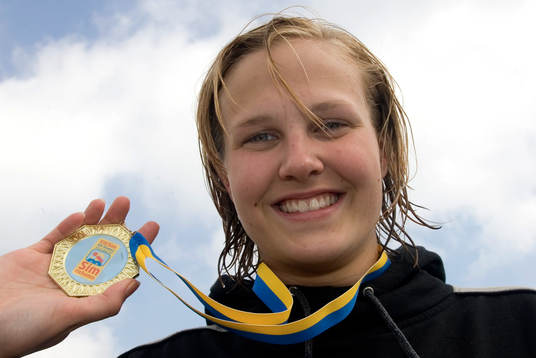 Cecilia Rasmuson med medalj