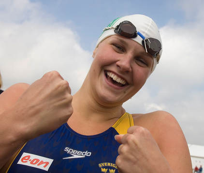 Cecilia Rasmuson, Täby, satte två svenska juniorrekord