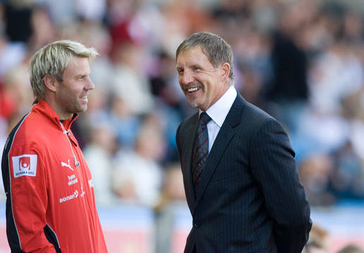 Stuart Baxter och Hans Eklund, tränare