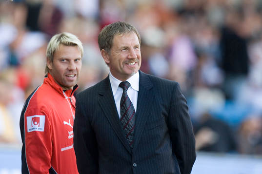 Stuart Baxter och Hans Eklund, tränare