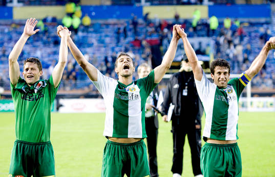 Paulinho Guara, Sebastian Eguren och Suleyman Sleyman,