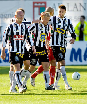  Jörgen Pettersson, Matthias Eklund, jubel.
