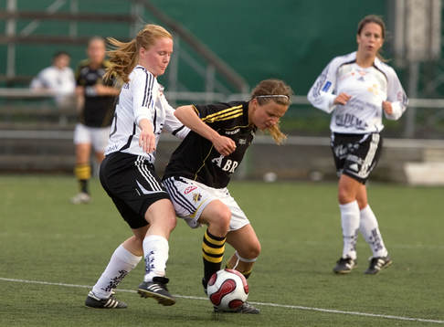  Nina Engström, Bälinge och Freja Egebrand, AIK.