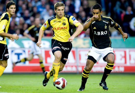 Anders Svensson, Elfsborg, och Wilton Figueiredo, AIK