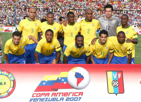 Bakre raden fr.v. Alex, Julio Baptista, Juan, Maicon, Doni,