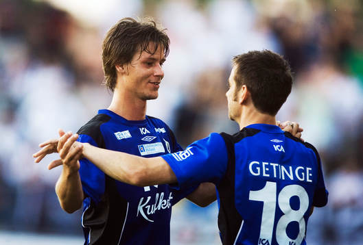 Dusan Djuric och Björn Anklev, jubel