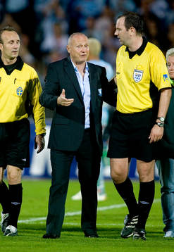 Sören Åkeby, tränare, Malmö och domare, Jonas Eriksson