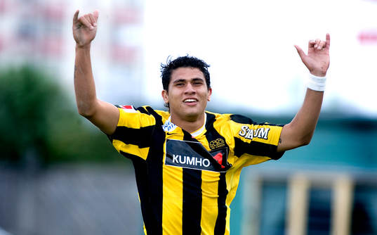  Paulo José de Oliveiera, Häcken, jubel efter 3-0.