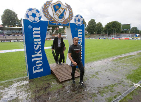 Tränarna Roland Nilsson, Gais och Jan Andersson, Halmstad