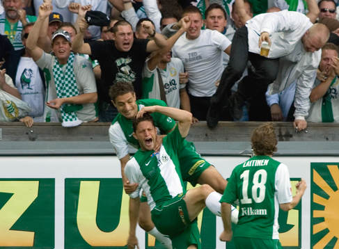 Sebastian Eguren, Paulinho Guará, Hammarby, jubel, glädje