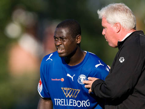 Michael Mensah och Conny Karlsson, tränare