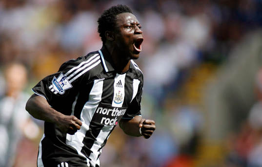  Obafemi Martins, Newcastle. Jubel.