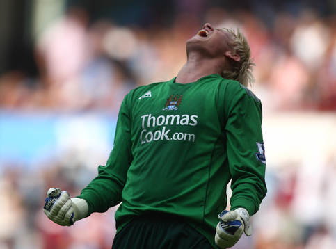  Casper Schmeichel, målvakt, Manchester City. Jubel.