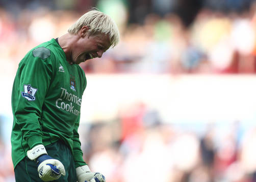  Casper Schmeichel, målvakt, Manchester City. Jubel.