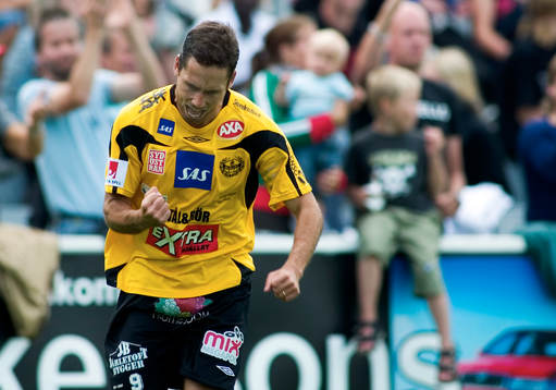  Marecelo Sarvas, Mjällby, jubel