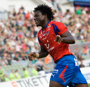 Fotboll, allsvenskan, Helsingborg,  Razak Omotoyossi