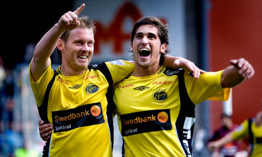 Fredrik Berglund, Elfsborg, Emir Bajrami, Elfsborg,jubel