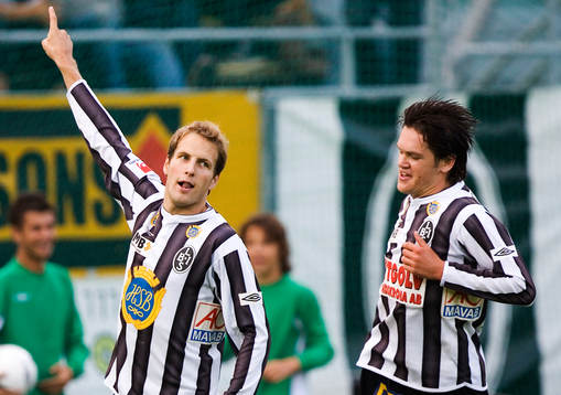 Mikael Dahlgren och Ivo Pekalski, jubel