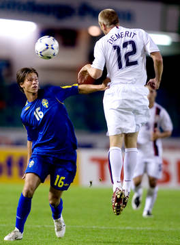 Dusan Djuric, Sverige, Jay DeMerit, USA