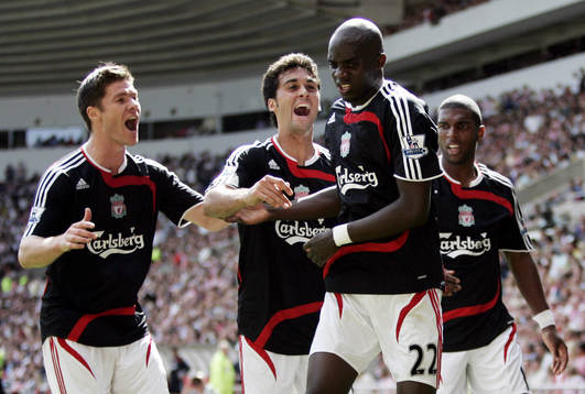  Momo Sissoko, Liverpool, jubel.