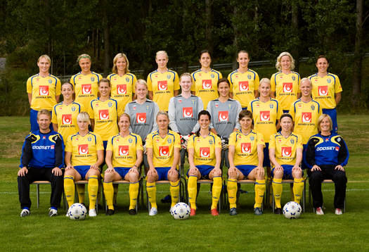 Bakre raden från vänster: Frida Östberg, Karolina