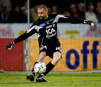 Conny Johansson, målvakt, Halmstad. Inspark