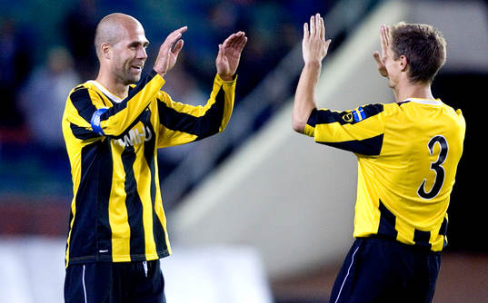 Teddy Lucic och Mats Heden, Häcken, jubel