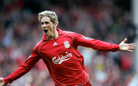  Fernando Torres, Liverpool, Jubel.