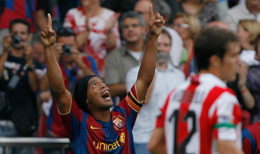  Ronaldinho, Barcelona (Jubel)
