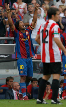  Ronaldinho, Barcelona (Jubel)