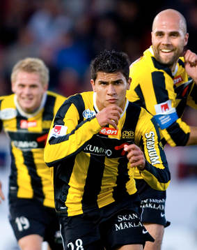  Paulo José de Oliveiera, Paulinho, Häcken, jubel.