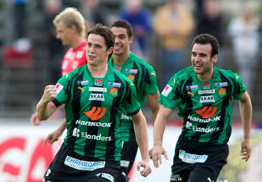  Andreas Tobiasson, Gais, jubel efter 1-0 målet 