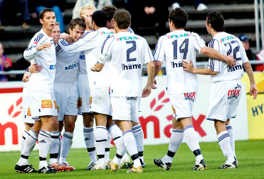   Håkan Malmström, BP jubel efter 1-1