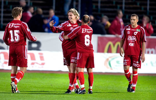 Andreas Drugge, Henrik Berger, Degerfors, jubel