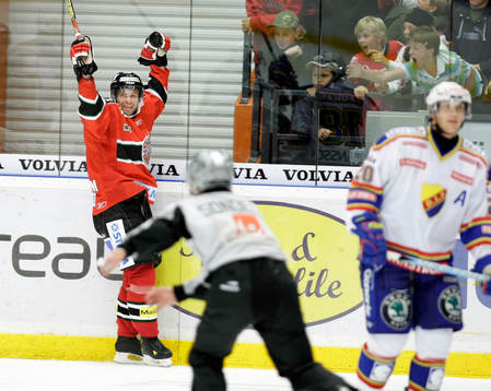  Magnus Wernblom, Modo jubel efter att ha gjort 5-4
