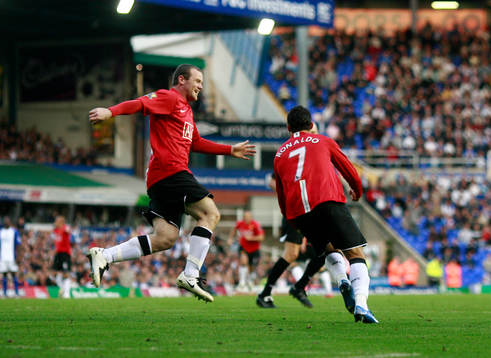  Wayne Rooney och Cristiano Ronaldo, Manchester (Jubel)