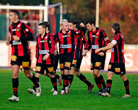 Martin Ekström, Brommapojkarna, gjorde 1-1