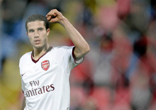 Robin Van Persie, Arsenal och Ovidiu Petre, Steaua Bukarest