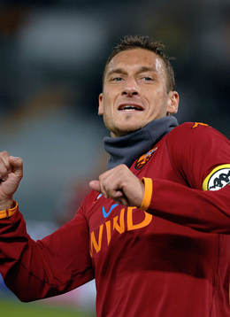  Totti, jubel.