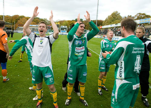  Mathias Gravem och David Leinar, jubel.