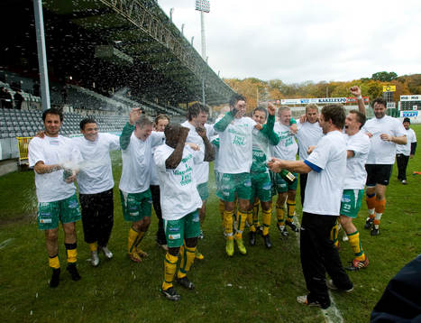  Ljungskile är klara för Allsvenskan, jubel, glädje.
