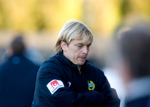  Tony Gustavsson, tränare, Hammarby, inte glad.